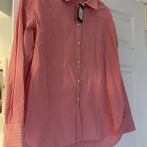 kate spade Red and White Striped Button-Down Shirt